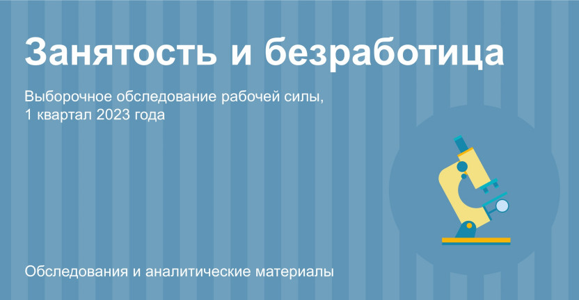Занятость и безработица в Алтайском крае в 1 квартале 2023 года